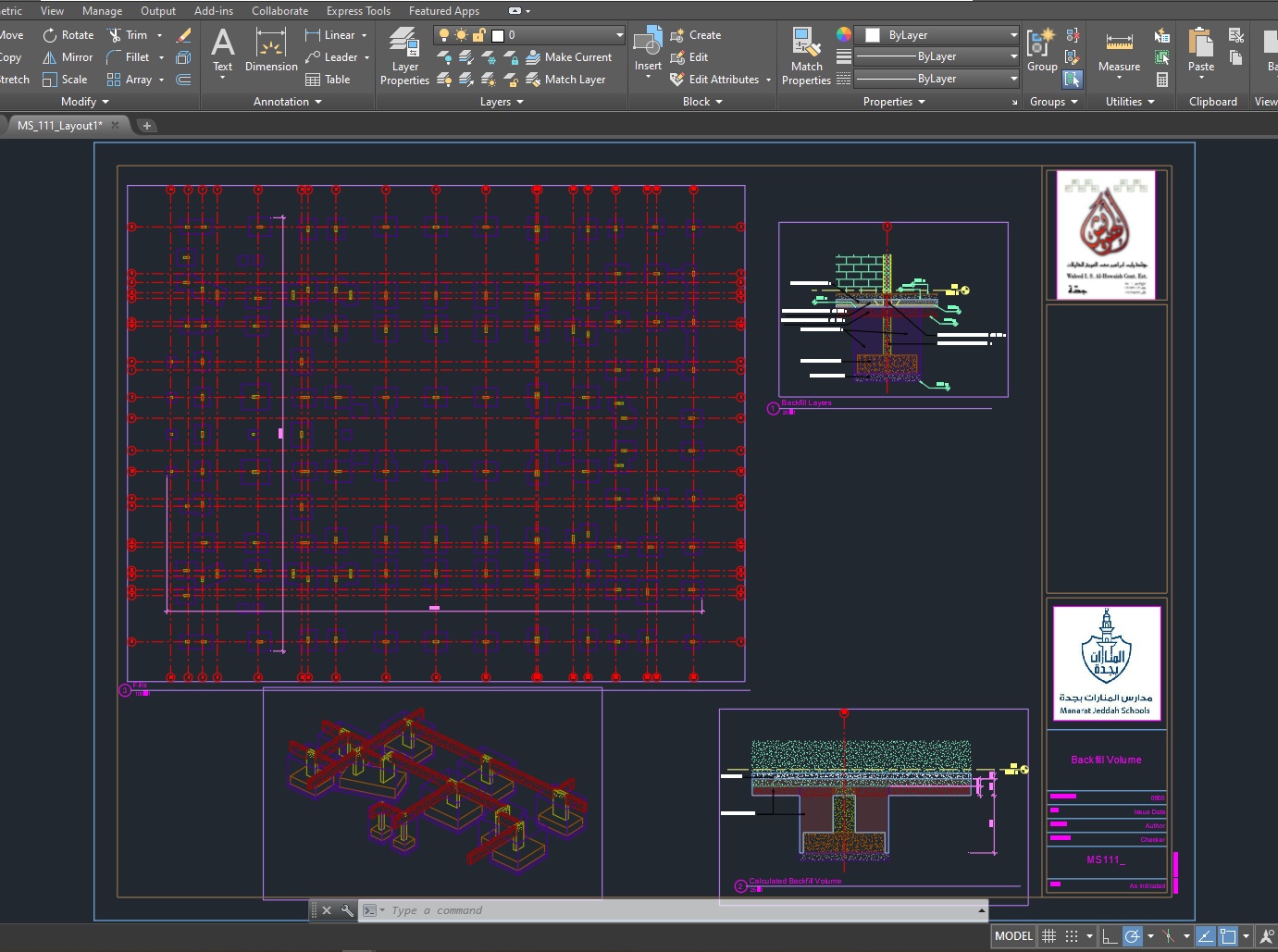Manarat Schools — Shop Drawings & BOQ